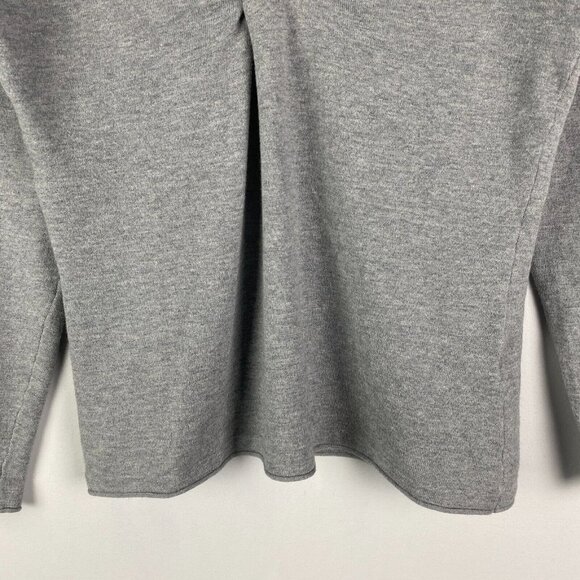 Title Nine Twist Knot Front Pullover Sweater XS Gray Crop - Picture 3 of 10